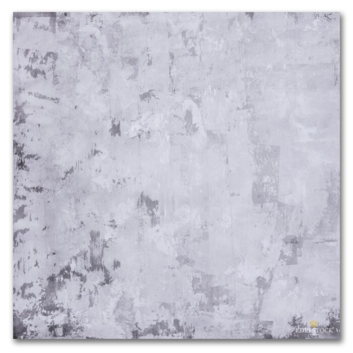 Hellgraues XXL Wandbild mit verschiedenen Grau-Tönen, klaren Spachtelspuren und Verläufen zwischen weiss und dunkelgrau